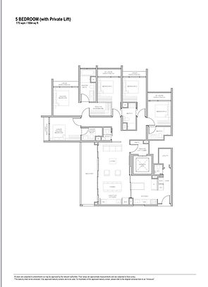 Promenade Peak 5 bedroom layout
