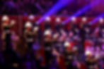 The Royal Marines Band preforming.