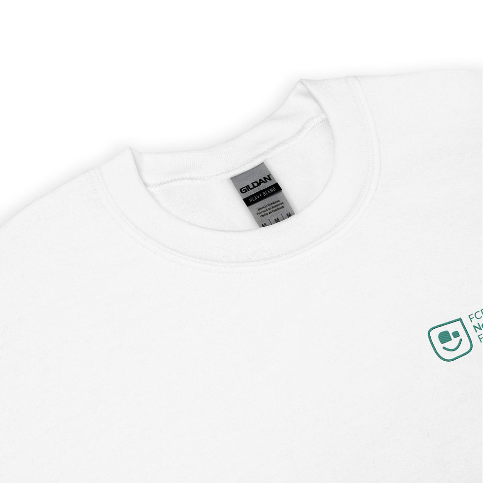Thumbnail: Foundation Sweatshirt with EMBROIDERED Logo - WHITE