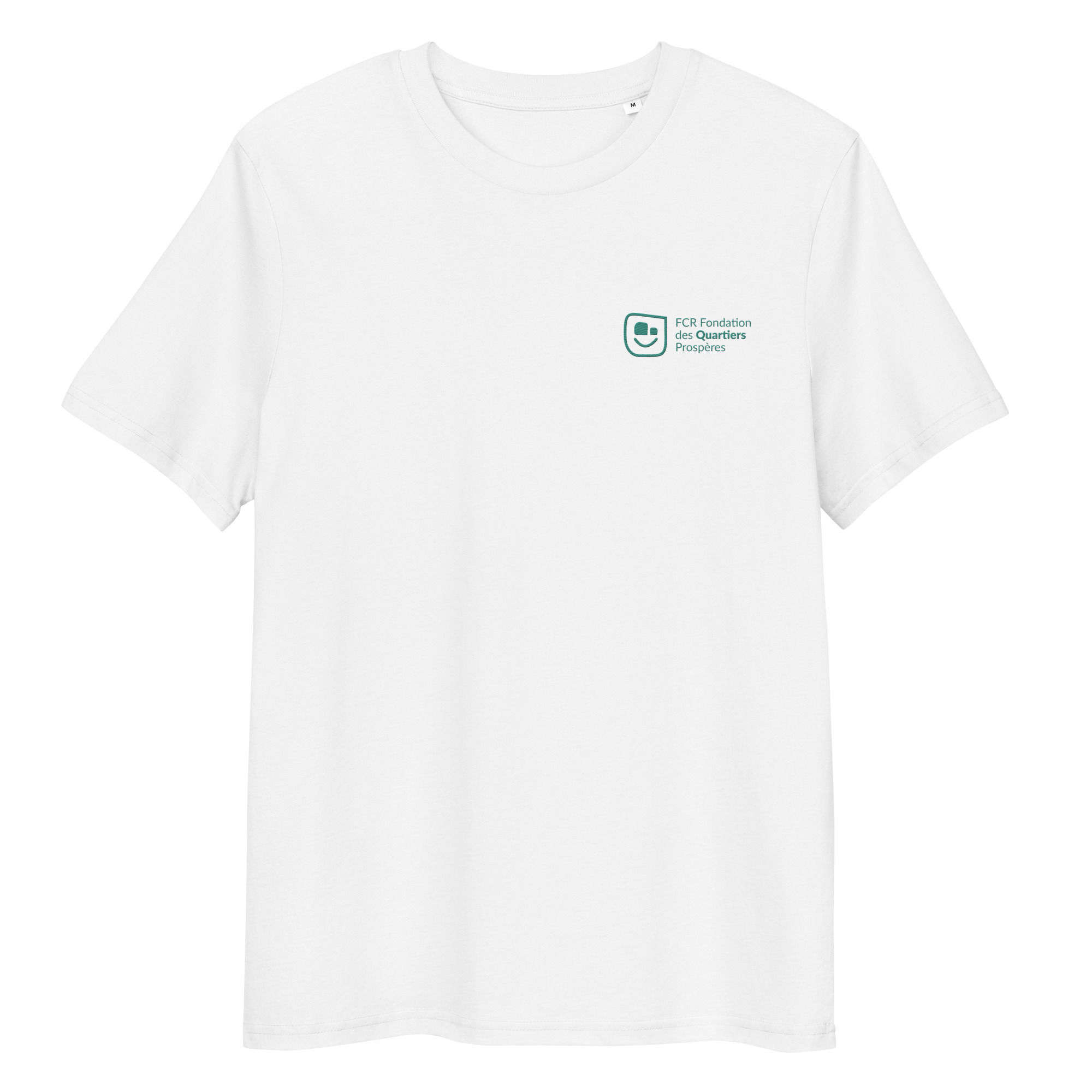 Foundation T-Shirt with EMBROIDERED Logo (FR) - WHITE