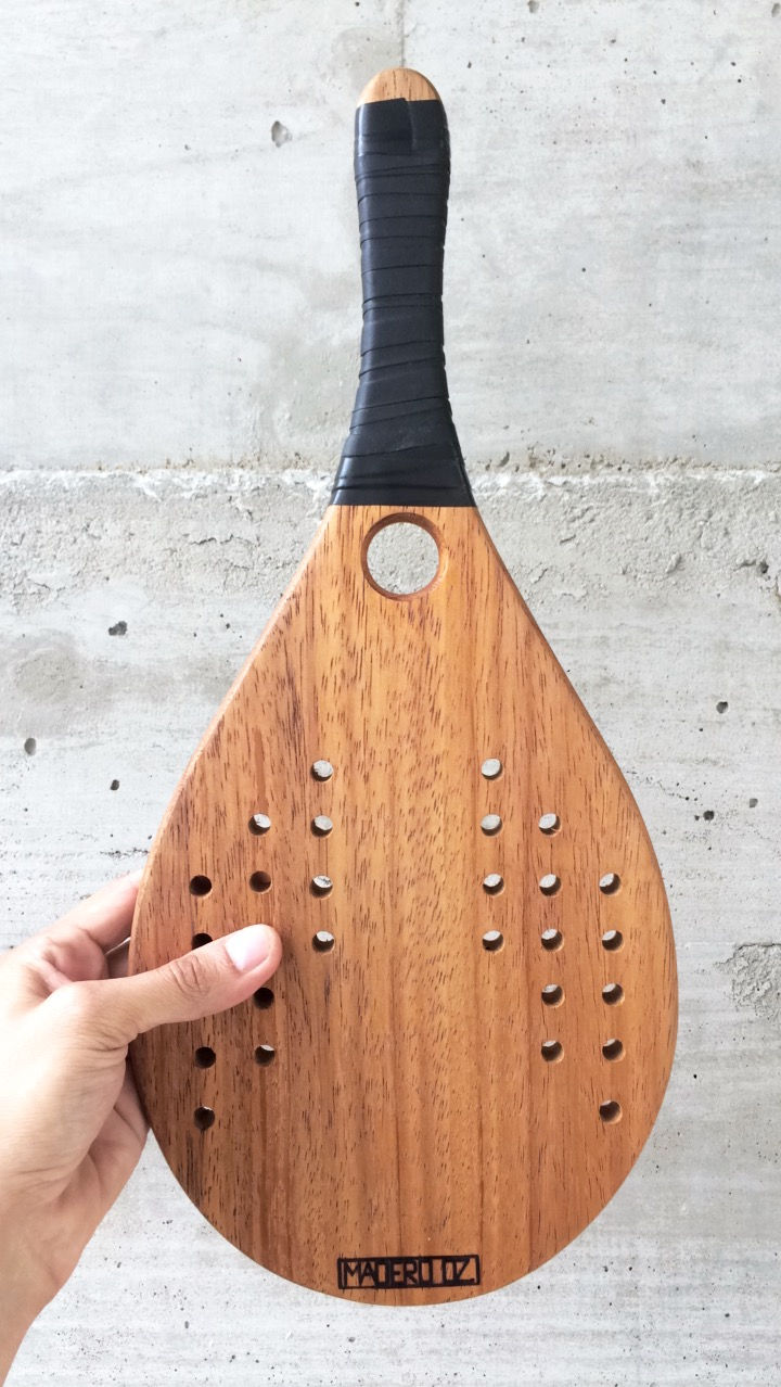 Par de Raquetes Frescobol em madeira