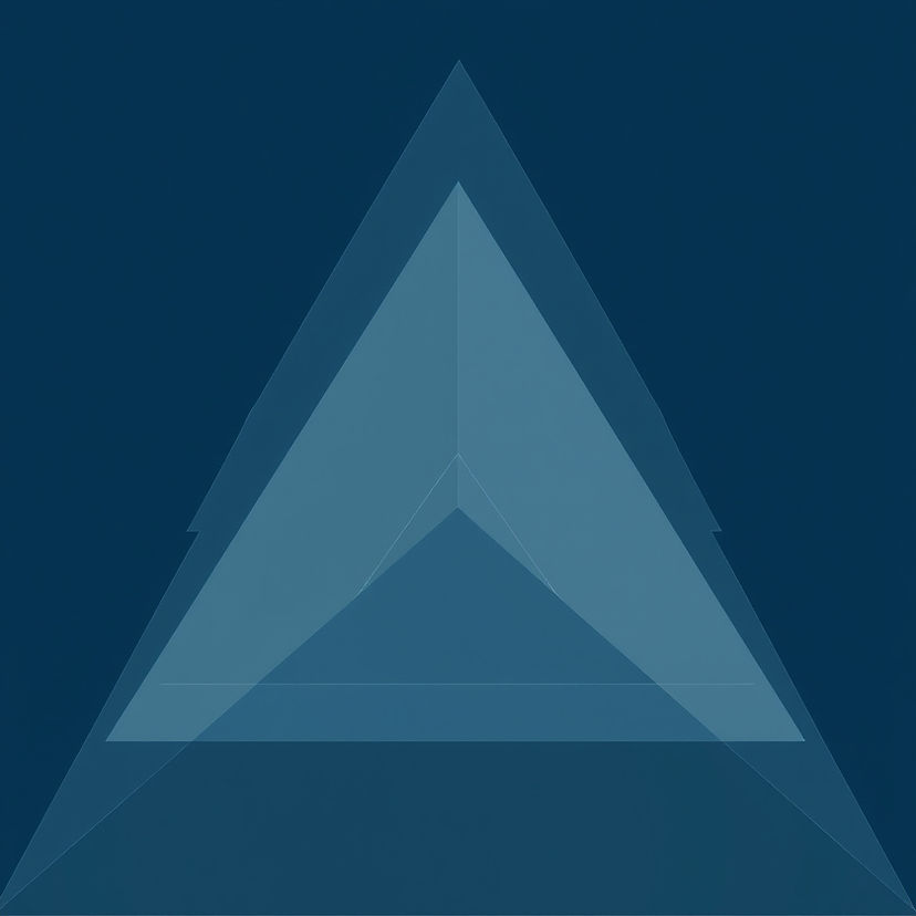 abstract triangles, make it blue grey and white scale .jpg