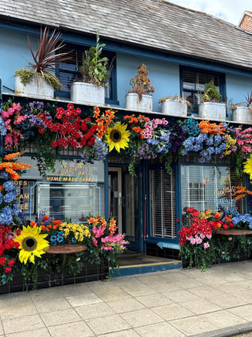 Sunflower floral installations
