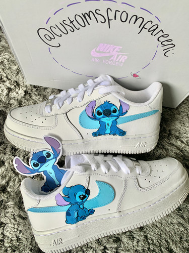 stitch air force ones | customsfromfareen