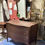 Thumbnail: Commode madame antique avec ornement en métal