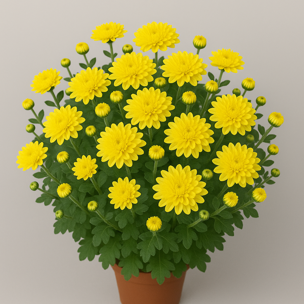 12" Yellow Mum