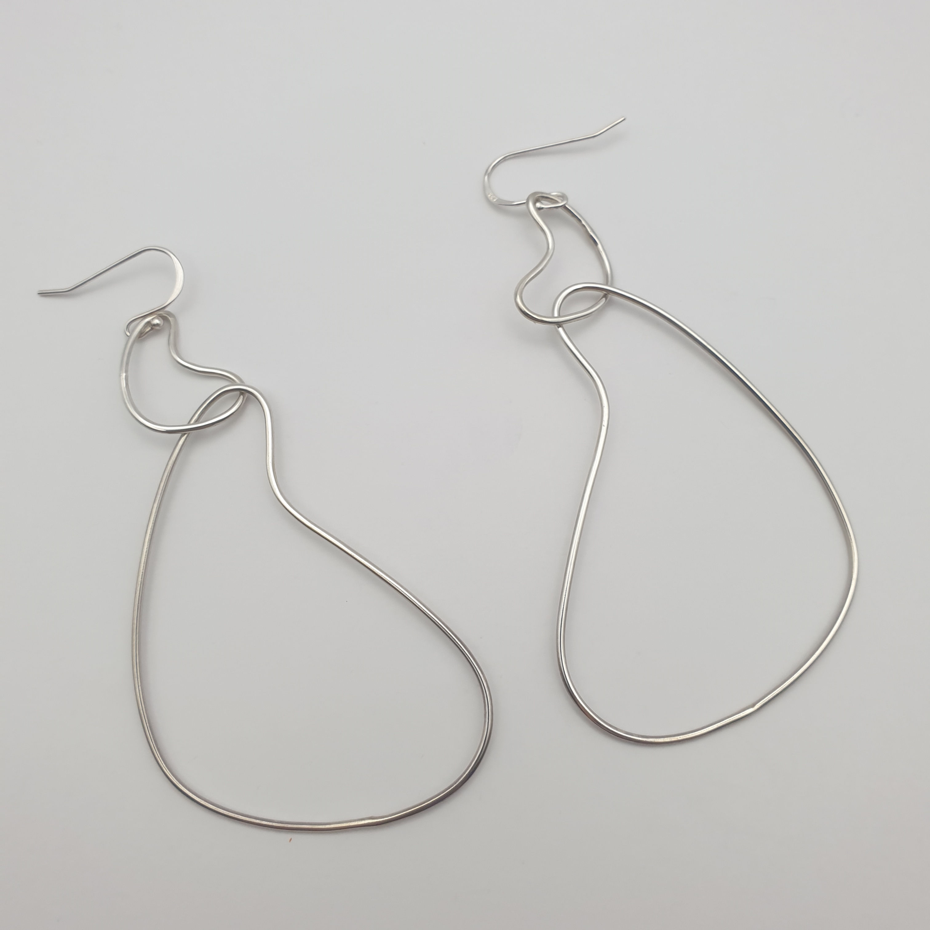 Abstract Sterling silver earrings