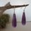 Thumbnail: Faceted Amethyst teardrop earrings