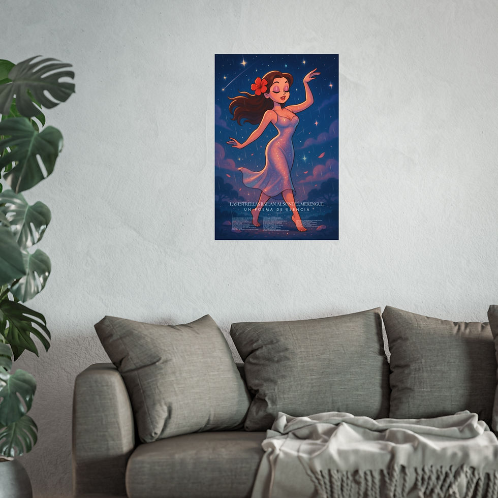Thumbnail: Las estrellas bailan al son del merengue, un poema de Esencia.