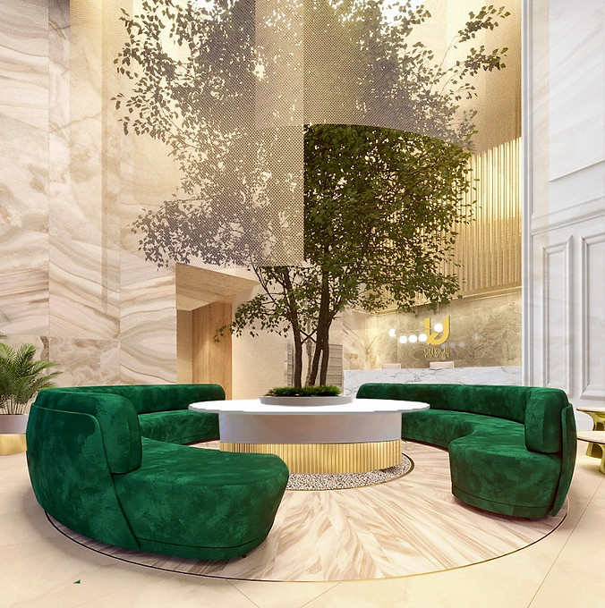 Lobby Hotelowe art deco