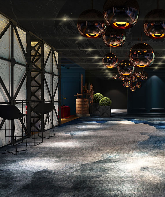 Projekt wnętrza hotelowego