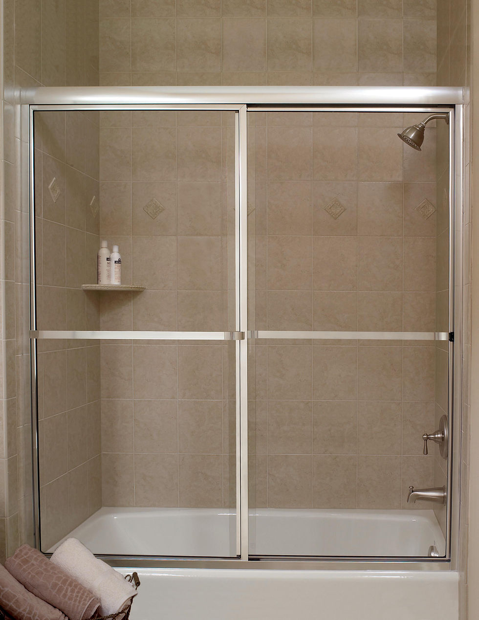 Framed Shower Slider Chrome_Clear