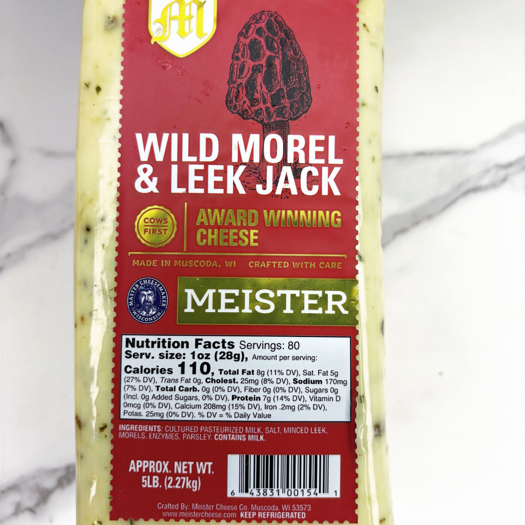 Morel Mushroom & Leek Monterey Jack - Maple Leaf Cheese