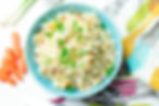 Vegetable fried rice in a bowl, 25 Indian lunch box ideas
