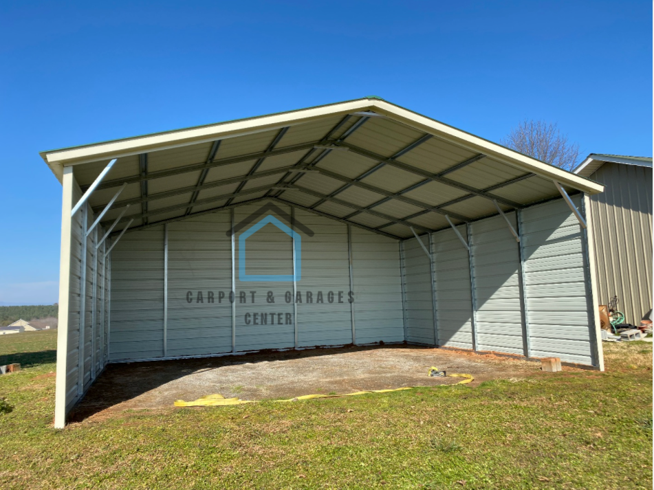 24' x 20' x 9' Vertical Roof Carport