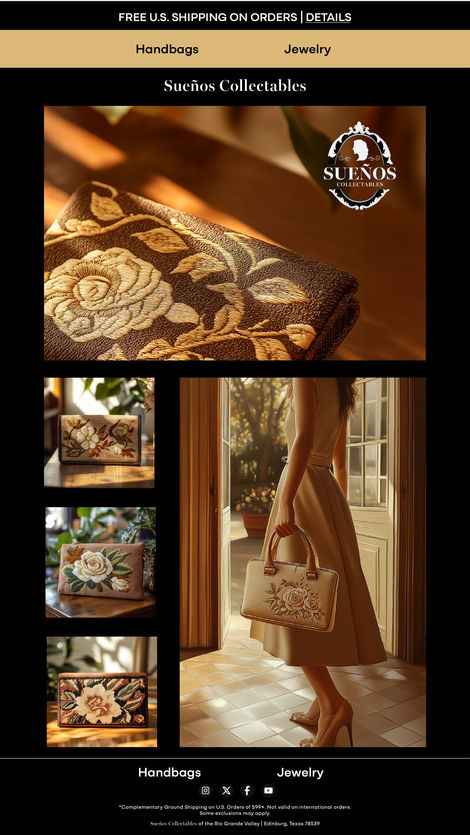 Sweños Collectables-
Handbags, Jewelry, Clothing
Email burst promotion