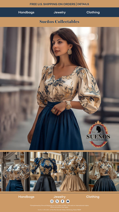 Sueños Collectables-
Handbags, Jewelry, Clothing
Email burst promotion