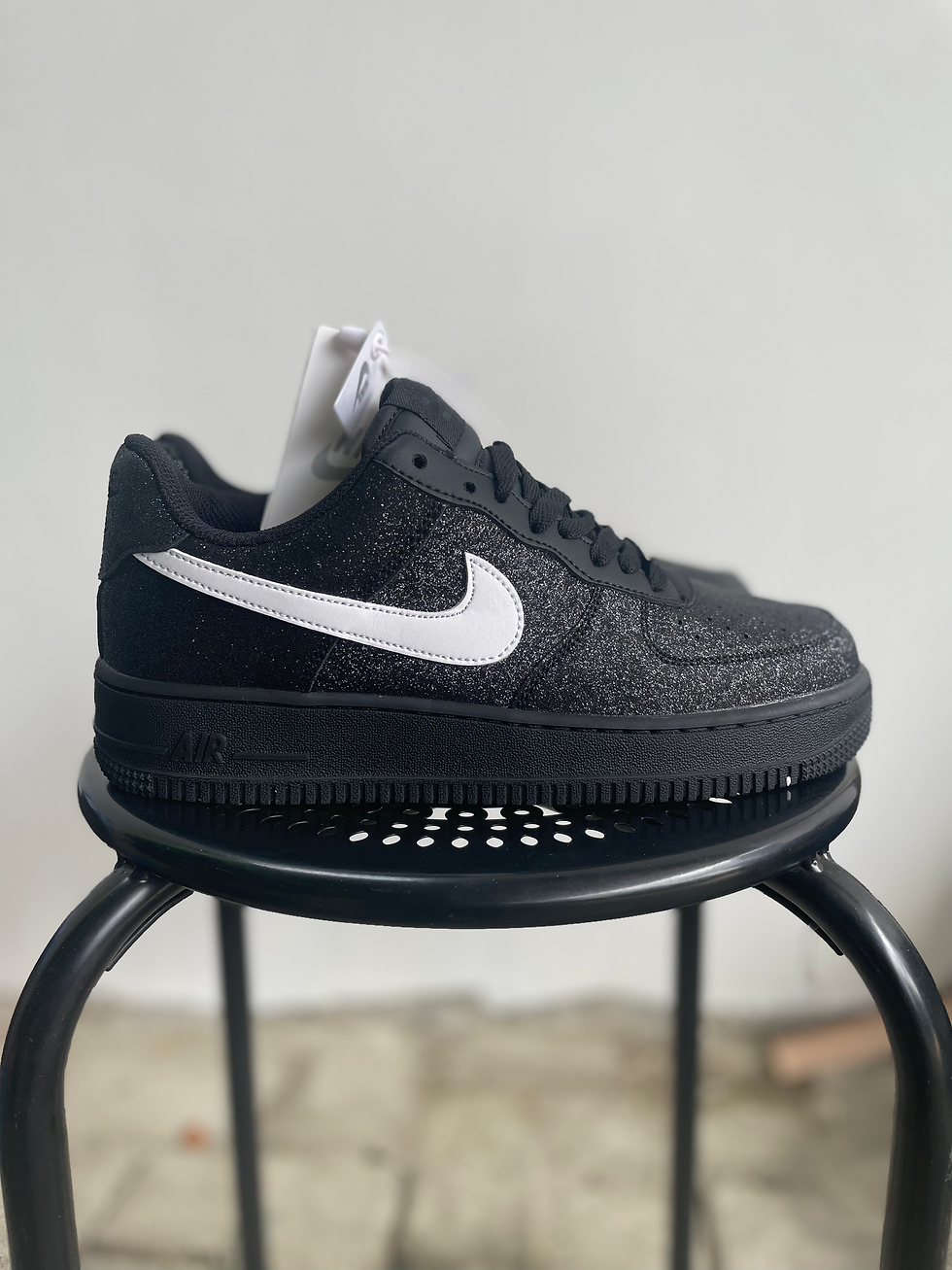 Thumbnail: NIKE AF 1 BLACK GLITTER LOW
