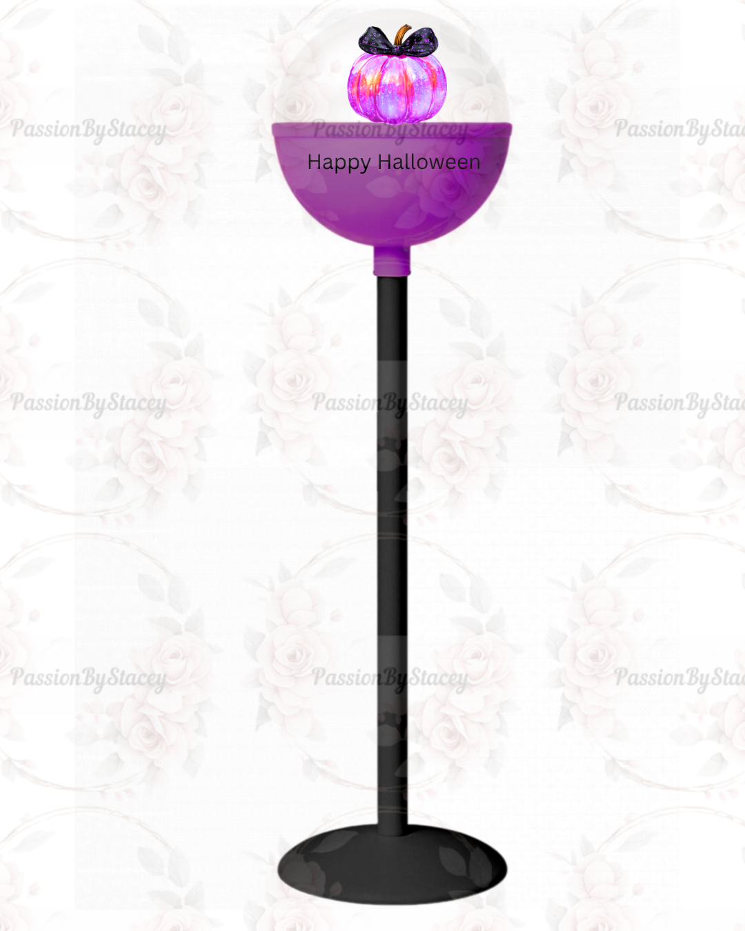 Purple pumpkin lollipop