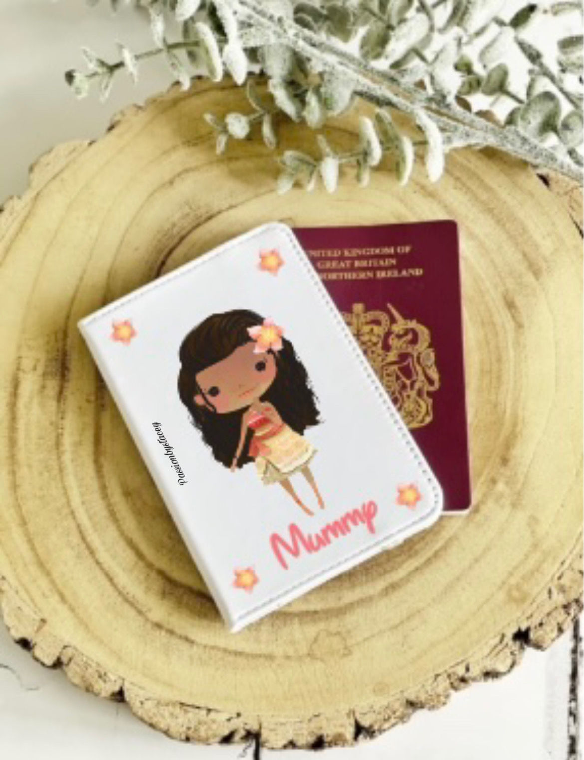 Moana passport holder and luggage tag 