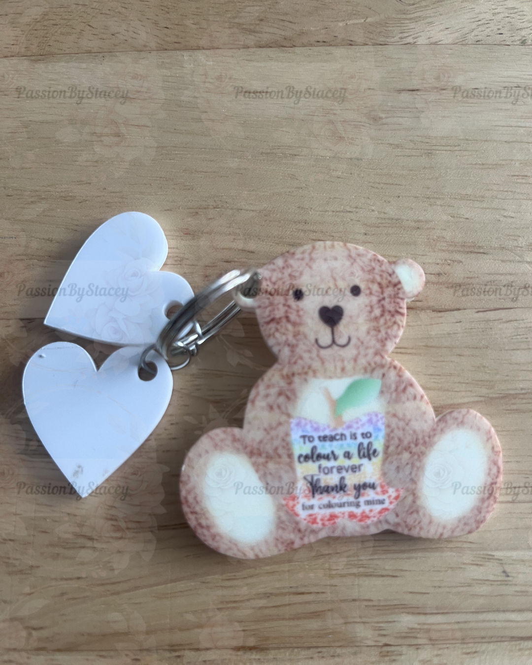 Nursery teacher teddy keyring