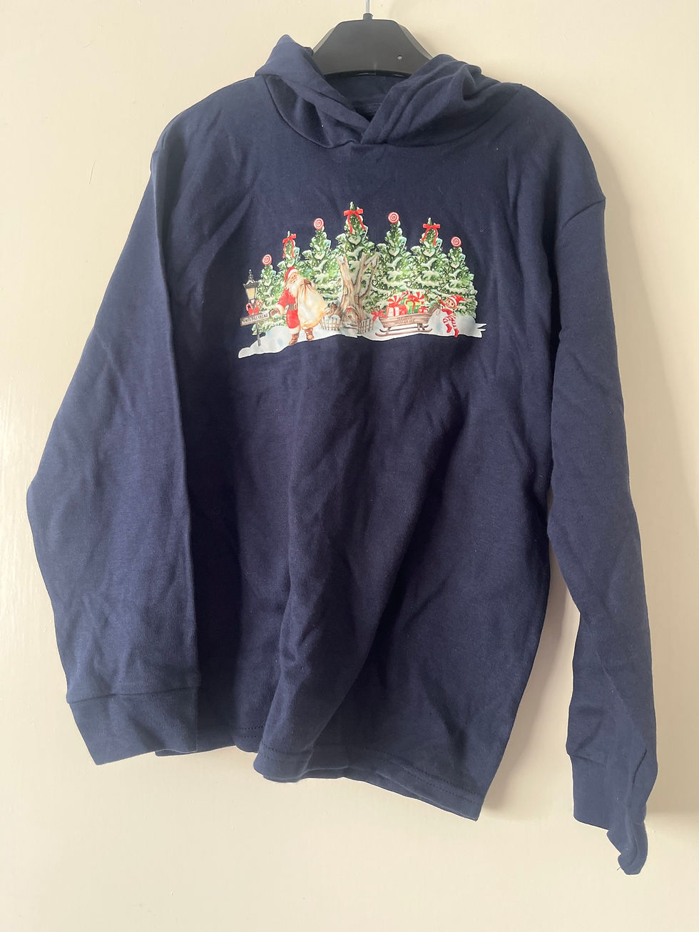 Navy christmas hoodie