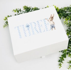 Thumbnail: Blue gingham bunny 