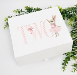 Thumbnail: Pink gingham bunny 