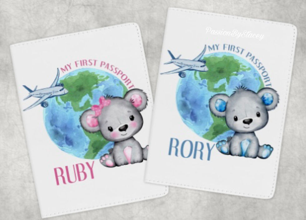 Thumbnail: Bear passport cover & luggage tag 