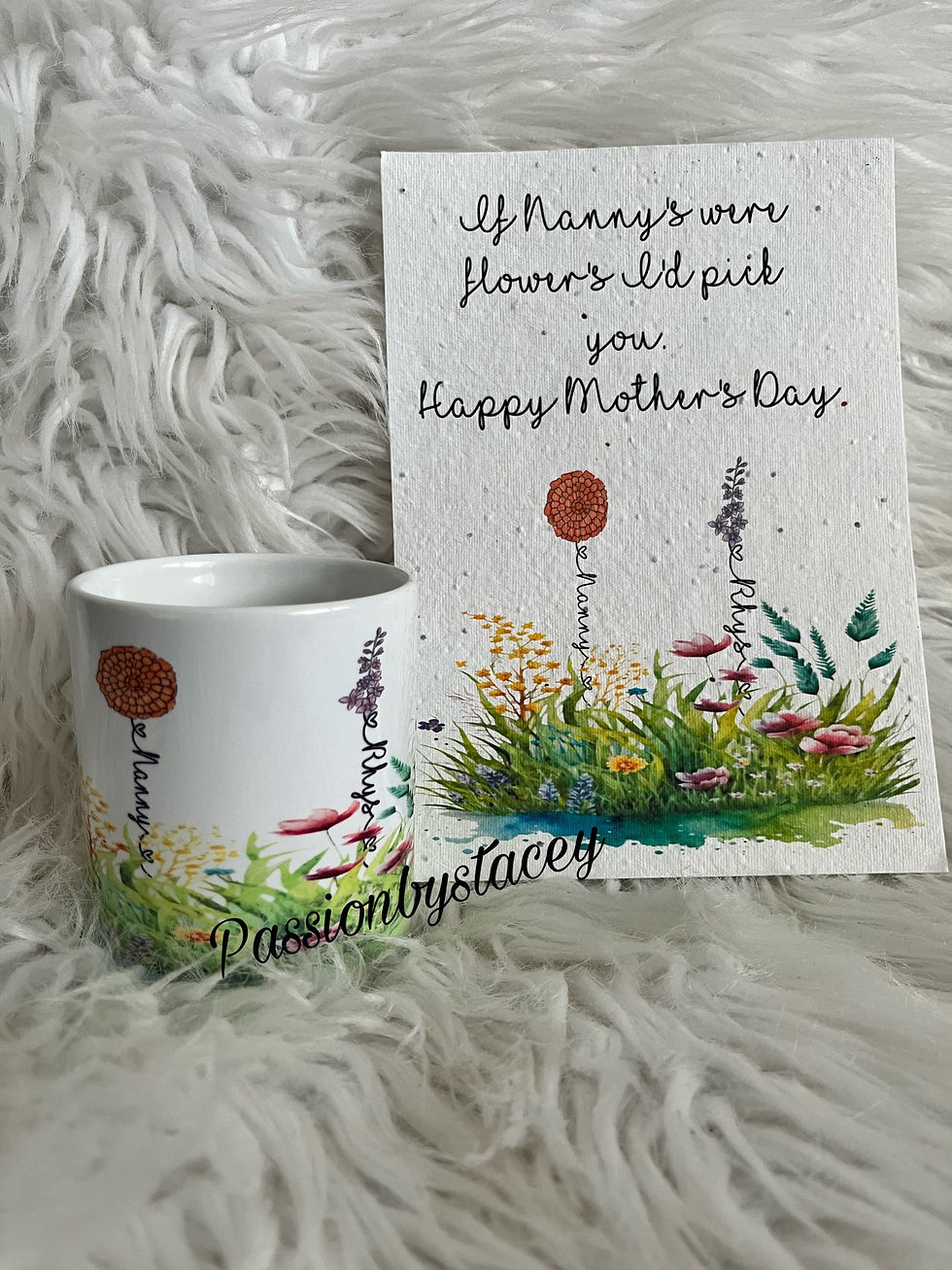 Flower pot holder & seeded flower paper