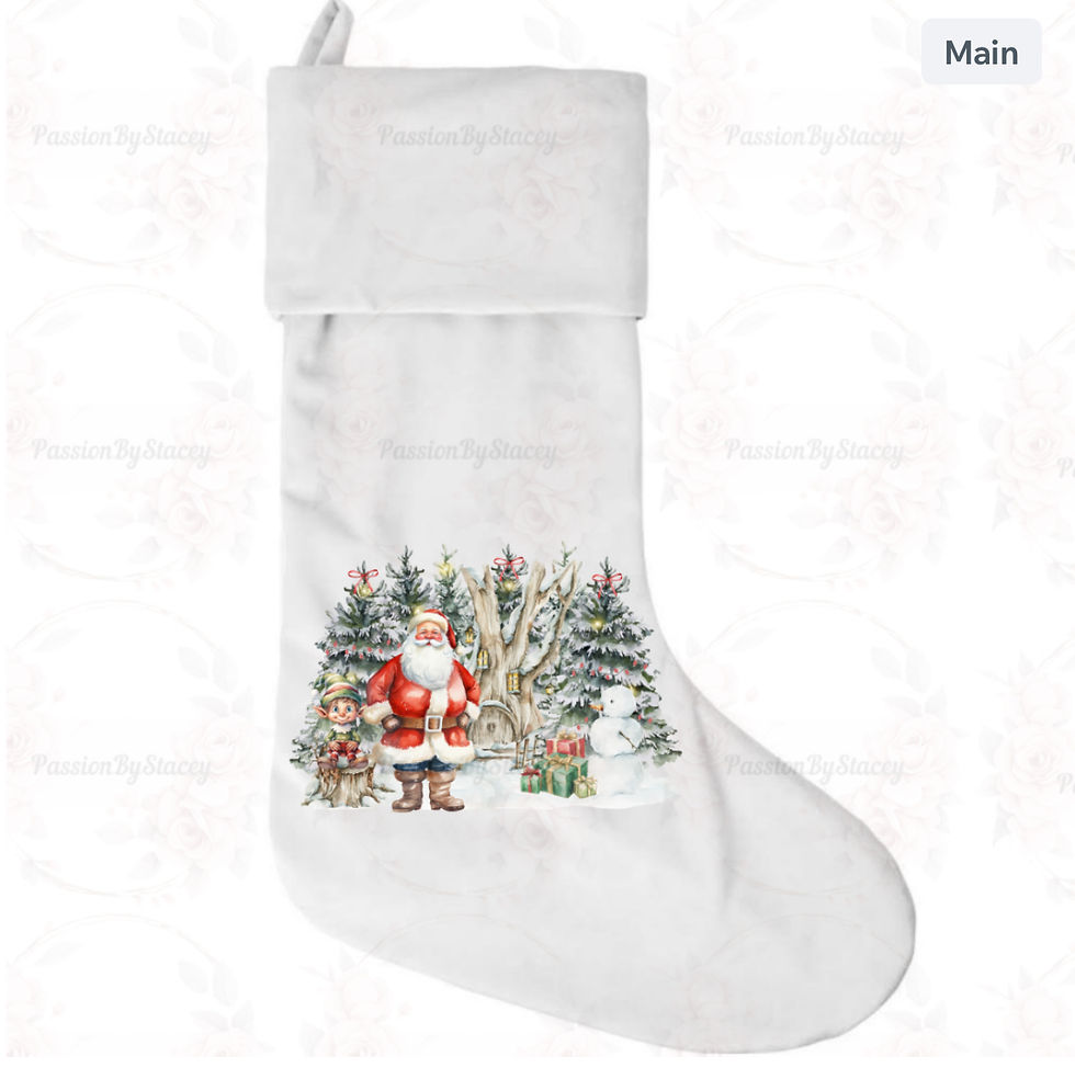 Thumbnail: woodland santa stocking