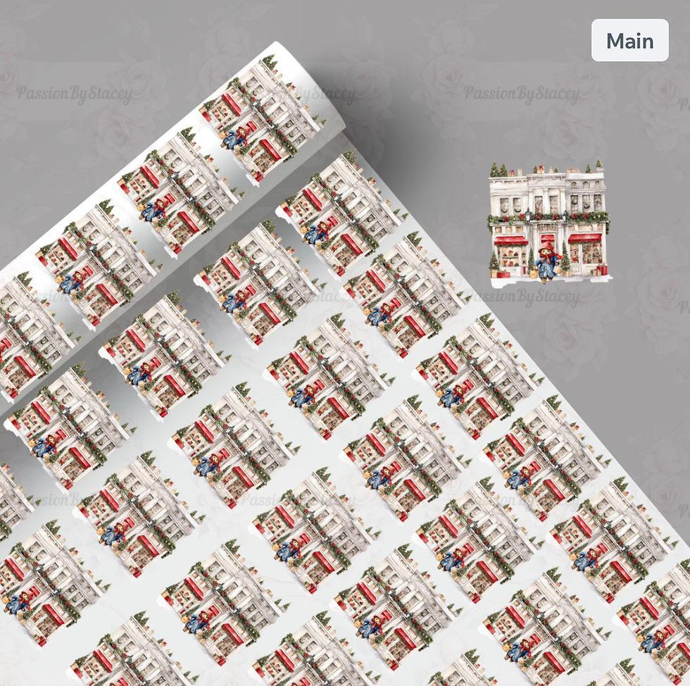 Thumbnail: the mall bear wrapping paper