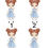 Thumbnail: Blue summer dress hair bow 