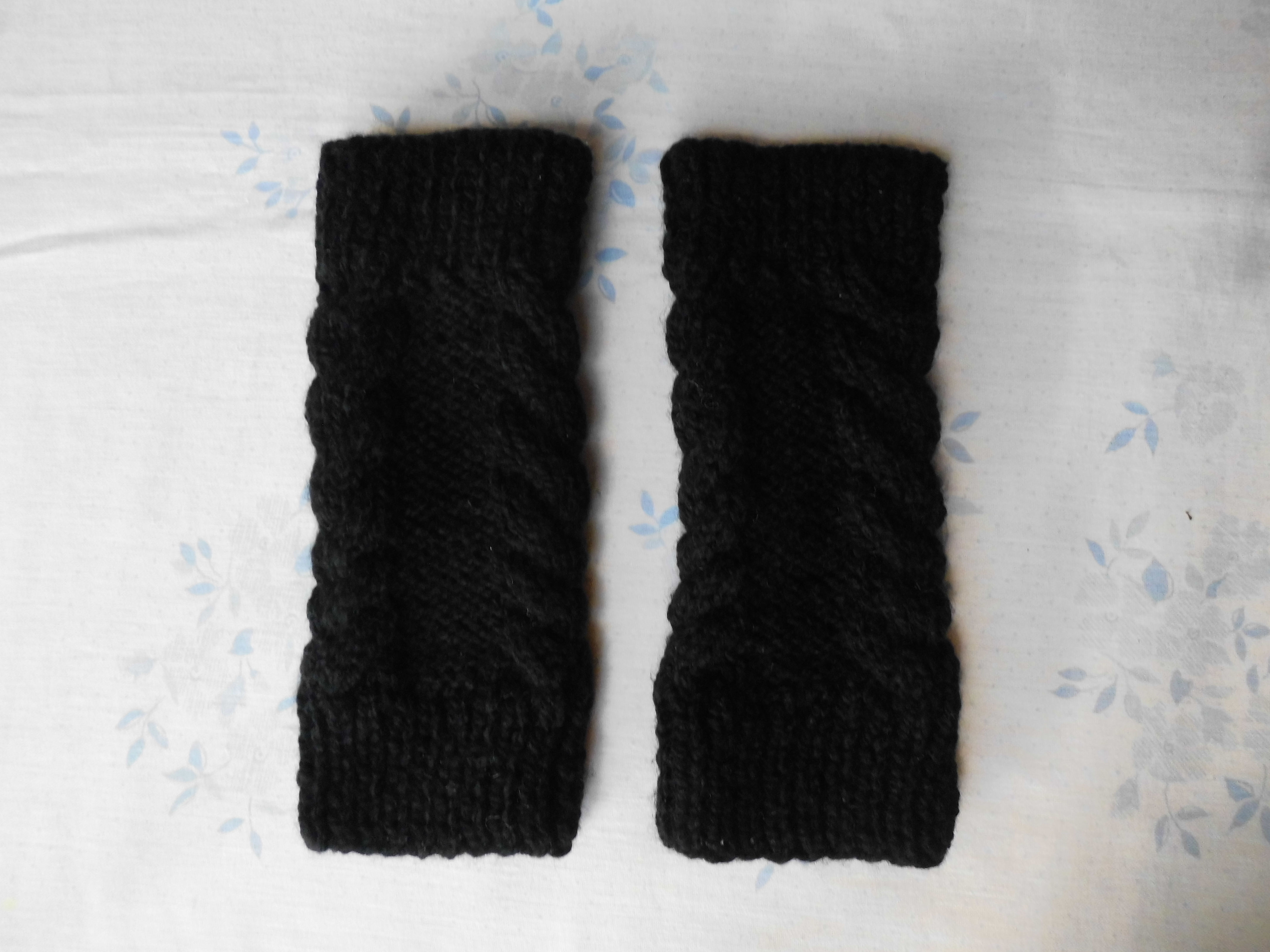 Guantes mitones dama.