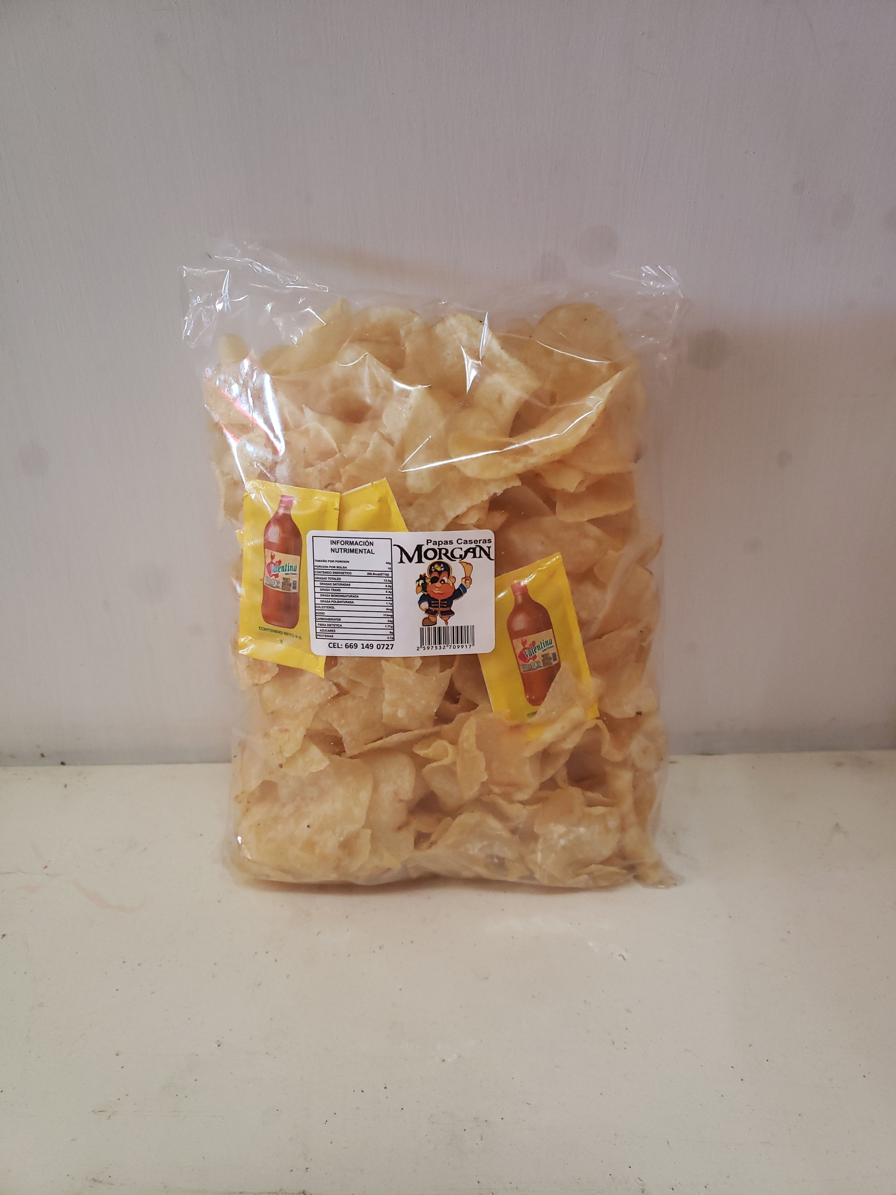 BOLSA DE FRITURA PAPAS CASERAS MORGAN GDE MORGAN