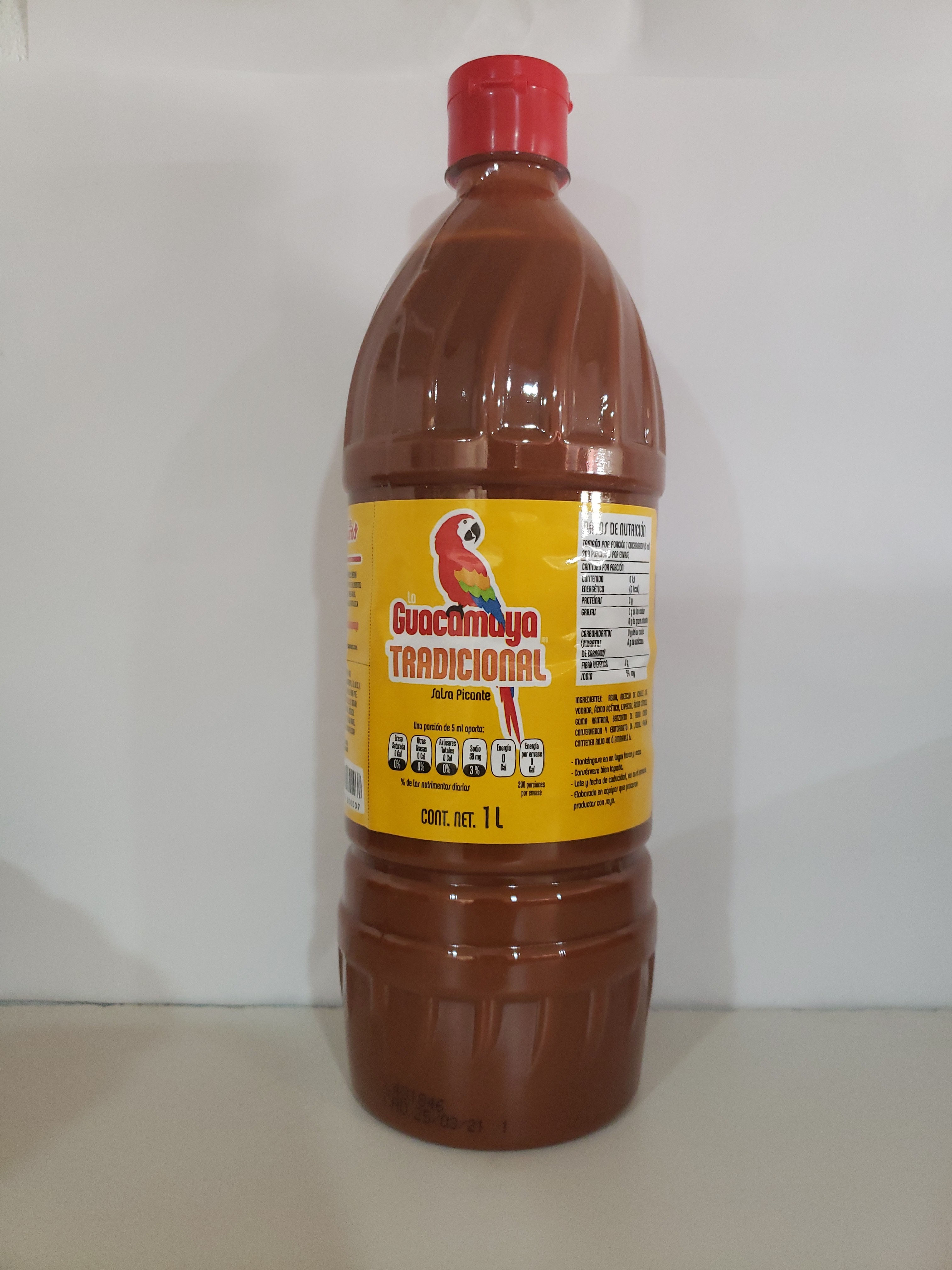 SALSA PICANTE LA GUACAMAYA CON LIMON C/1 L GUACAMAYA