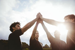 Les joueurs de rugby
