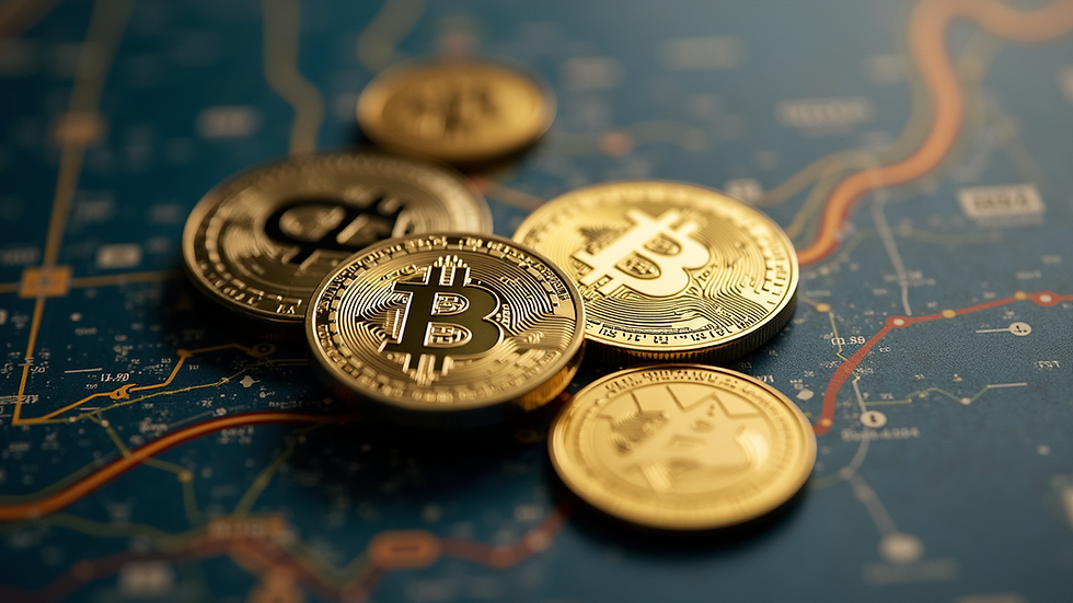 Plano detalle de una tarjeta gráfica para minería de criptomonedas
