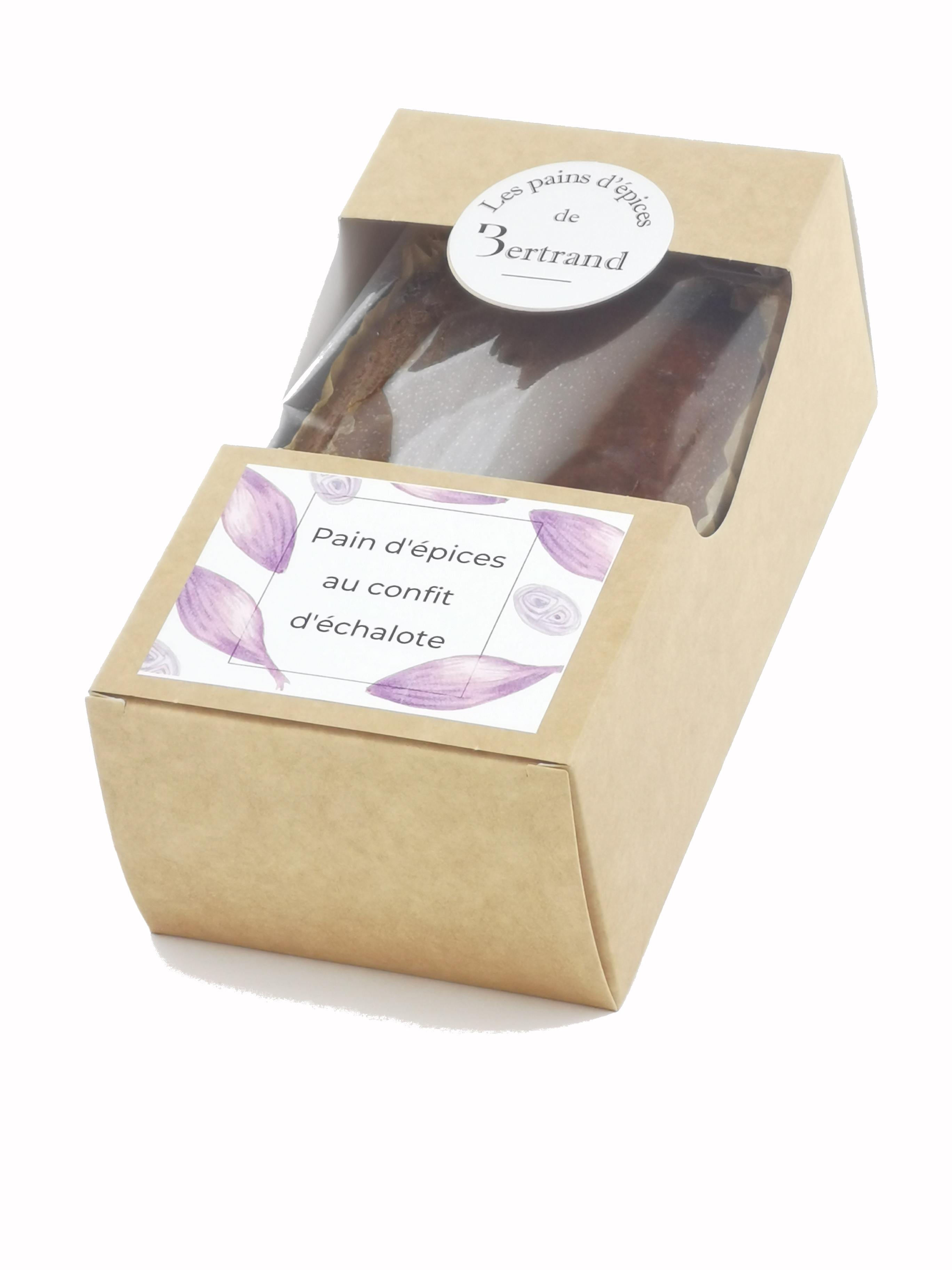 Pain d'épices au confit d'échalotes