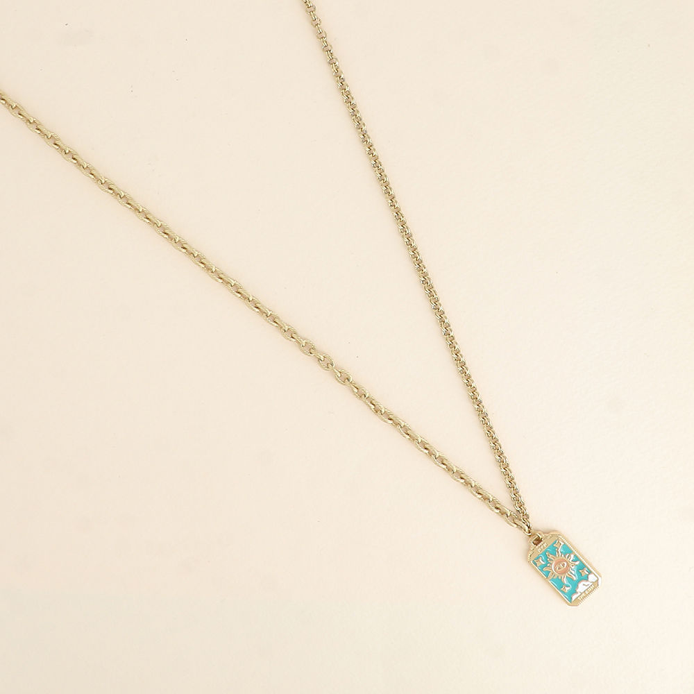 Collana piastrina sole