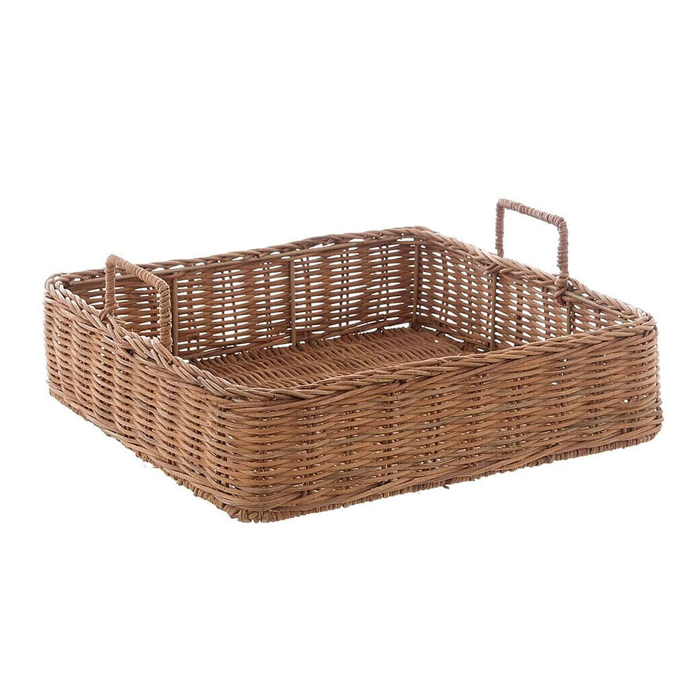 Miniatura: Cestino rettangolare rattan