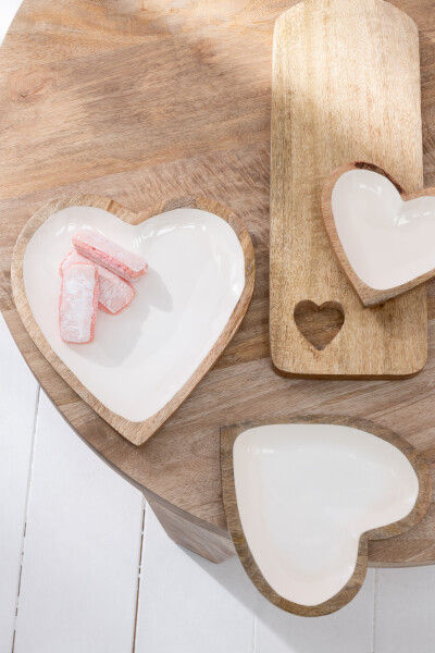 Miniatura: Tagliere rettangolare con cuore