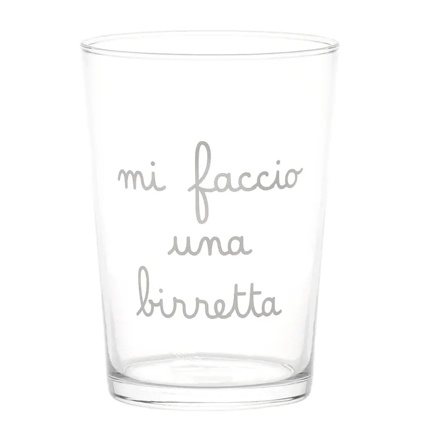 Set 2 bicchieri birra "Mi faccio una birretta"