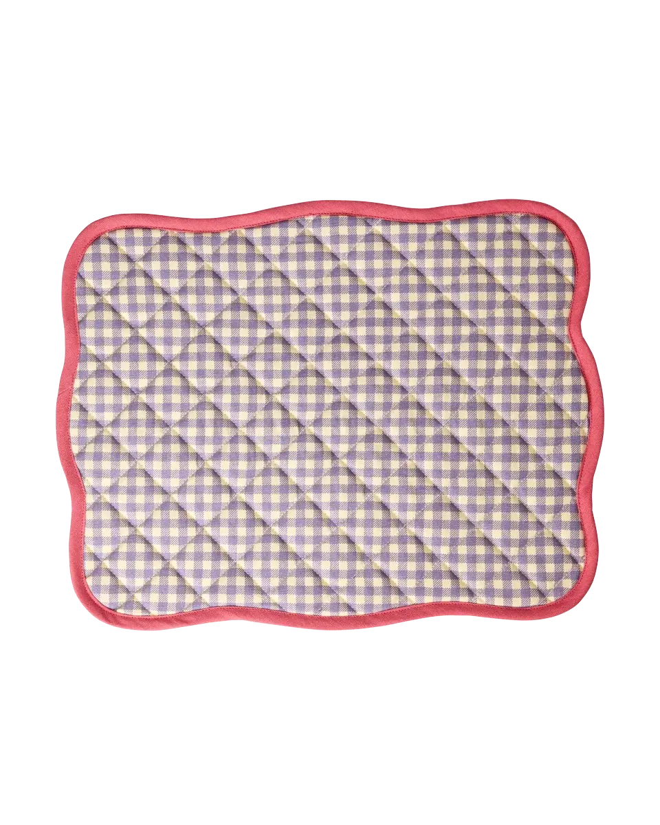 Tovaglietta cotone vichy lilla