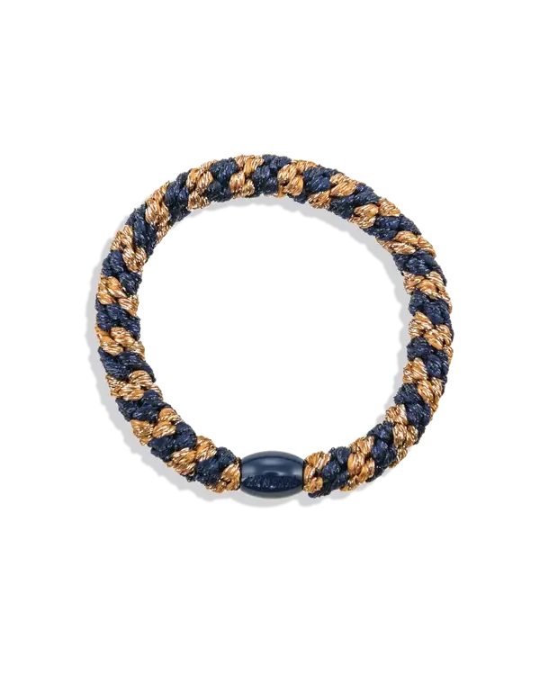 Elastico per capelli "Cognac glitter navy glitter "