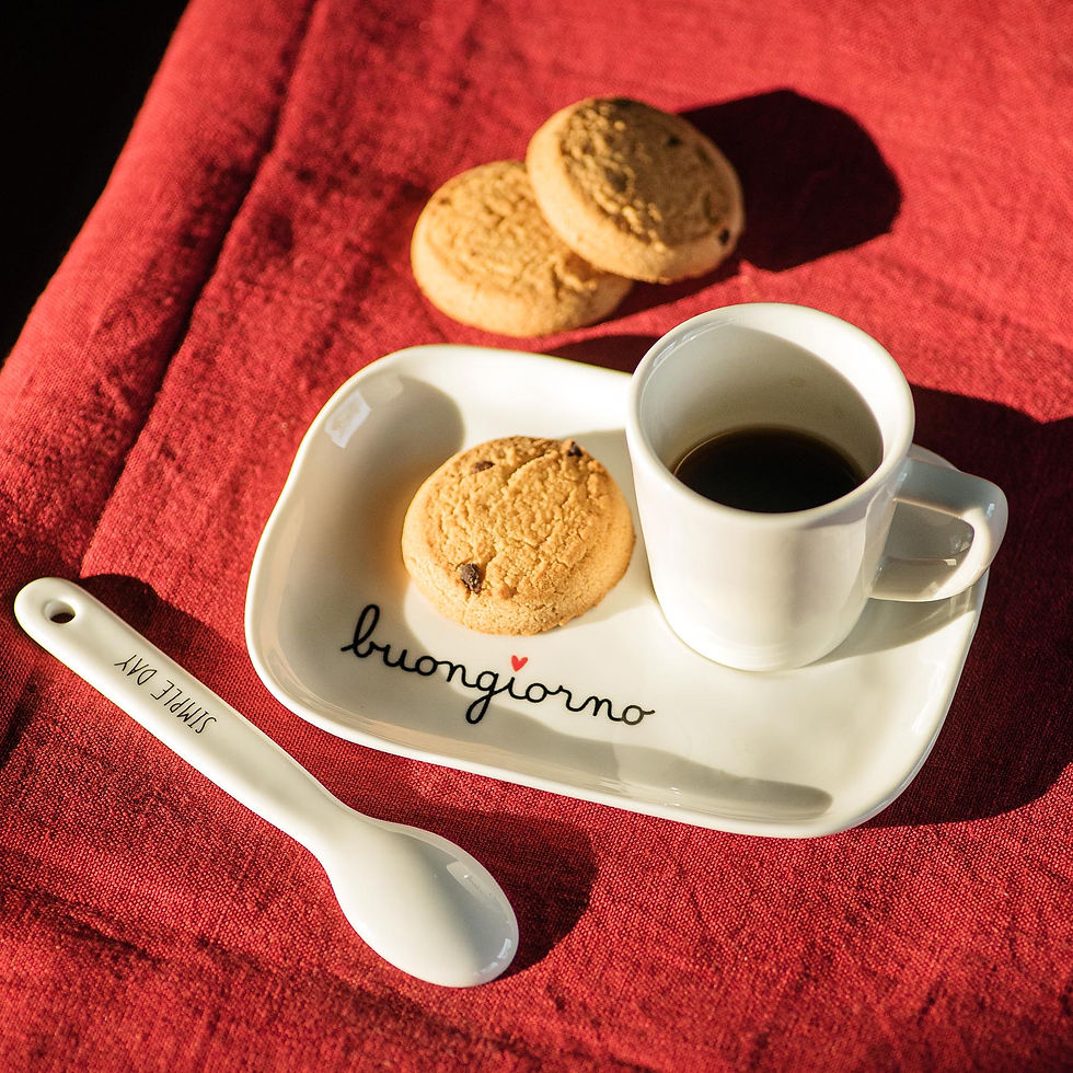 Miniatura: Piattino per tazzina espresso "Buongiorno"