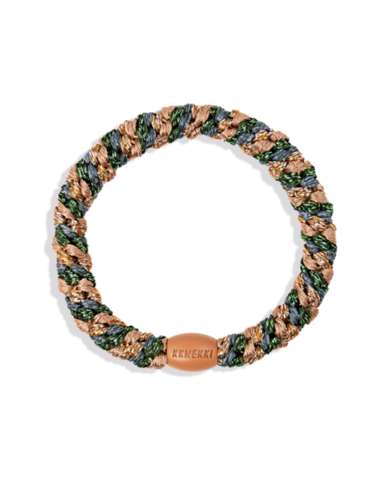 Elastico per capelli "Army-Nougat glitter"