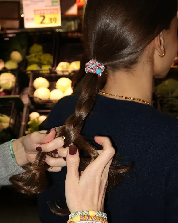 Miniatura: Elastico per capelli MIX BLUE NEON GREEN