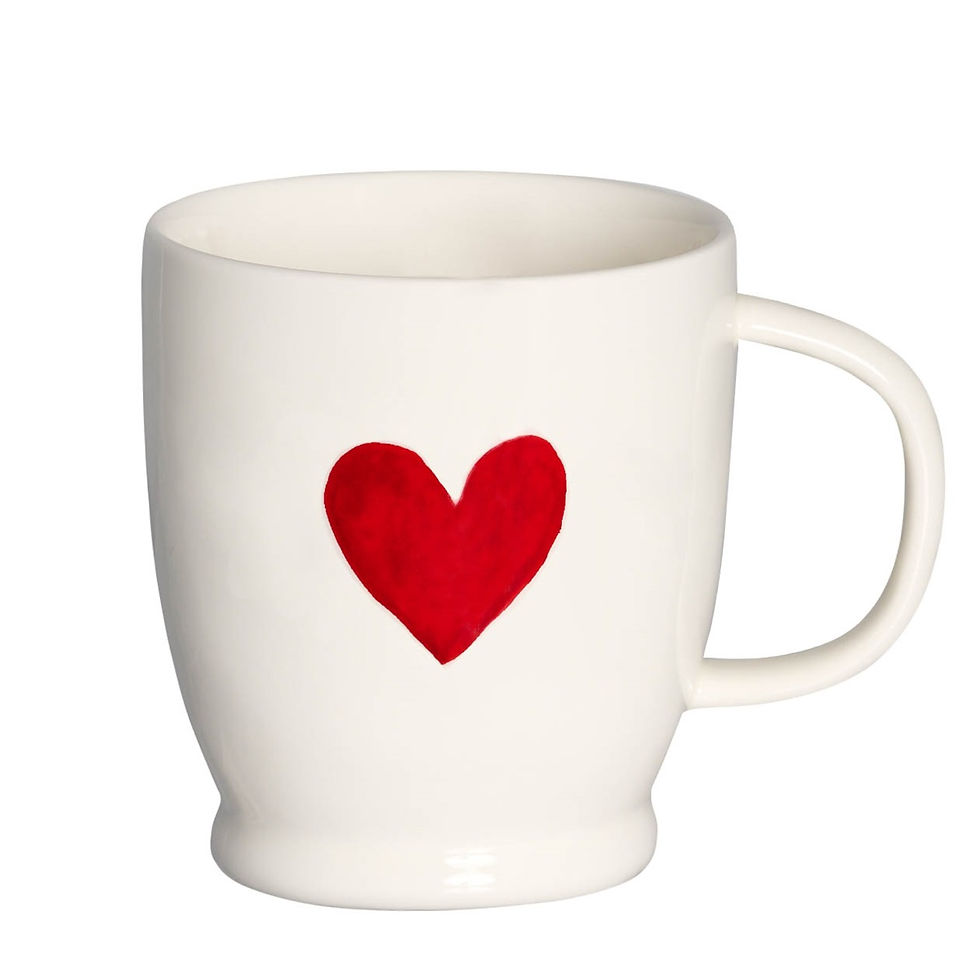 Mug cuore rosso