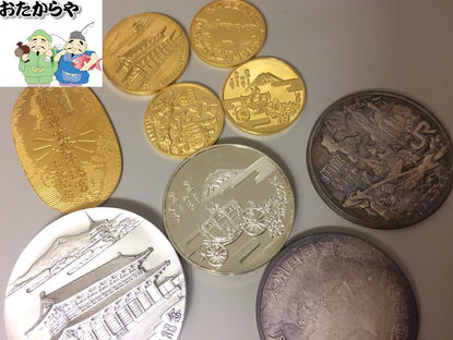 京都府福知山市のお客様より純金と純銀のメダルを買取させて頂きました。